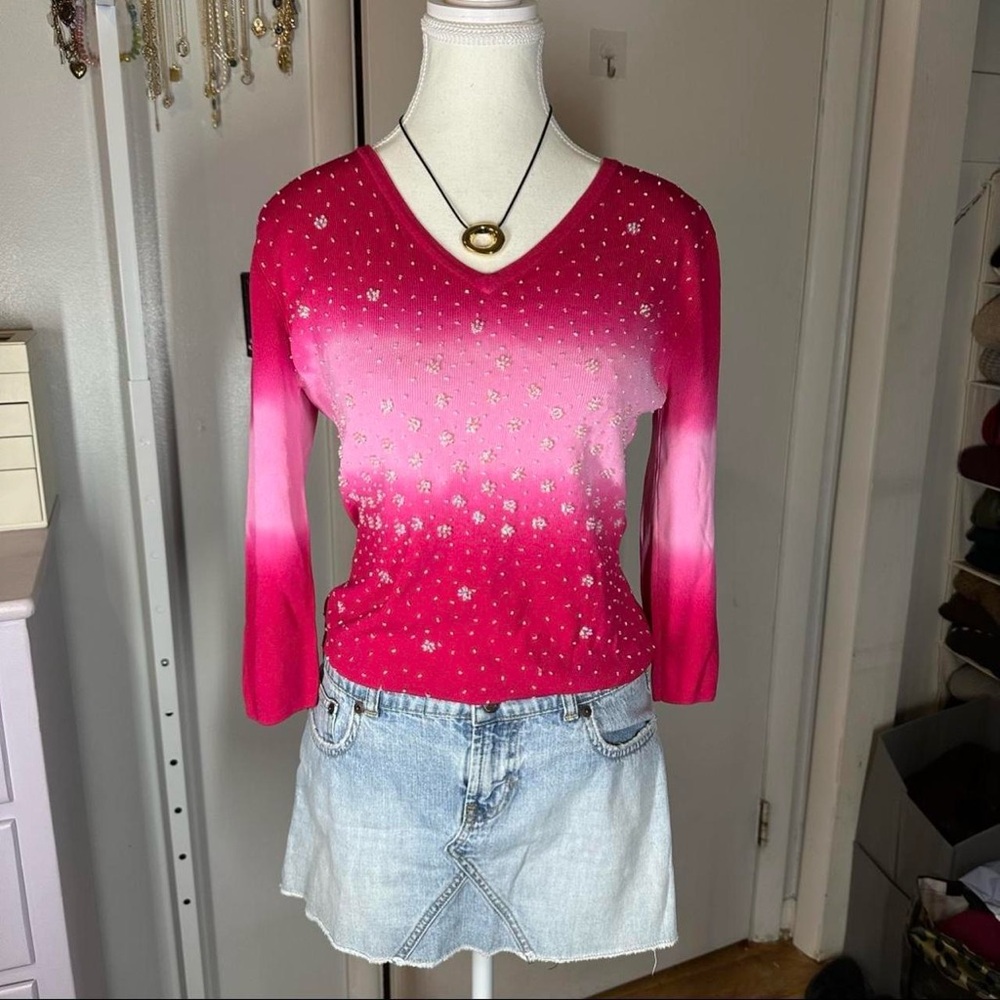 Pink beaded top - Picture 6 of 6